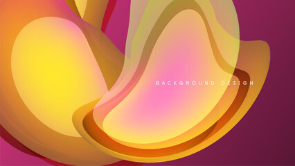 Abstract flowing shapes, vibrant colors blend. Gradient hues create dynamic visual impact. Modern design element for backgrounds.