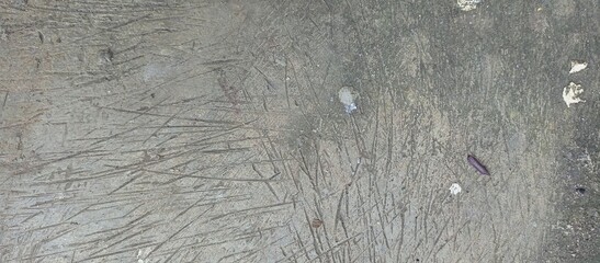 Rough Concrete Surface with Heavy Scratches and Grunge