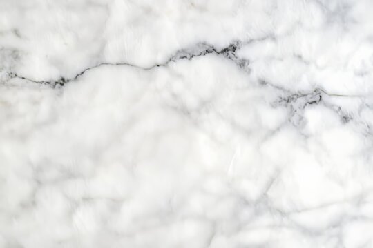 Fototapeta Elegant White Marble Surface with Delicate Veins and Sophisticated Pattern for Design Projects