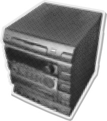 halftone retro radio collage