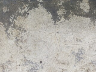 Swirling Trowel Marks on Cracked Grunge Concrete Background