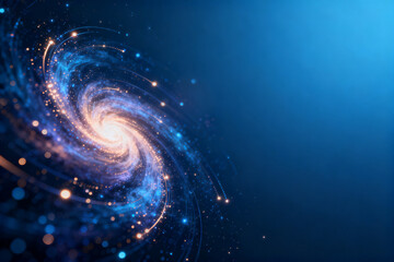 Obraz premium Galaxy spiral with stars and cosmic dust