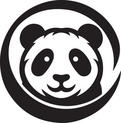 panda face vector icon