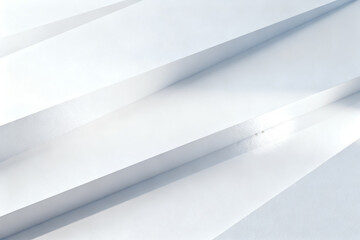 Abstract white geometric shapes