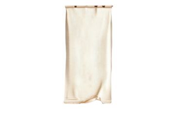 A delicate of roll up banner isolated on transparent background. Roll up banner stand isolated on white background.