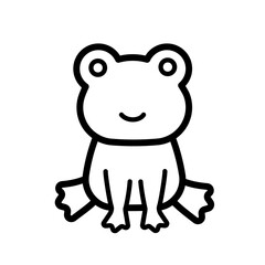 frog - simple vector icon