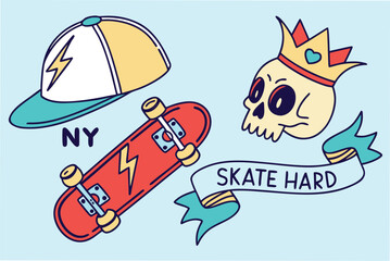 A vibrant collection of iconic stickers featuring a diverse range of popular symbols and elements for creative projects and designs