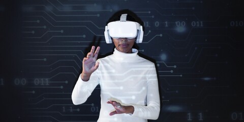 Virtual reality futuristic immersive experience