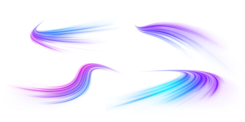 Dynamic road motion with sparkling light flashes and abstract waves of speed.