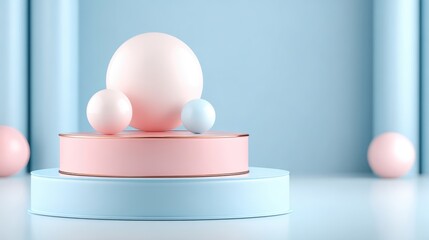 White egg resting on pink container white egg resting on pink container minimalist composition highlighting contrast and simple form