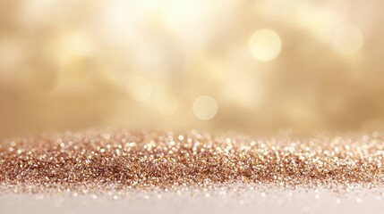 Dazzling gold glitter background with festive sparkles and glistening effect shimmering gold surface with tiny reflective particles creating dazzling radiant visual