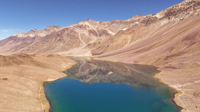 Chandratal Lake Drone Shot