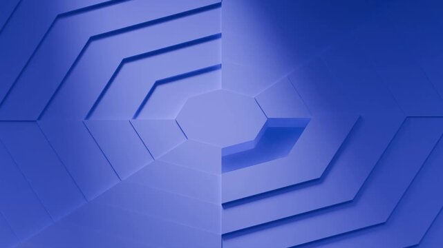 Dynamic geometric elements create a mesmerizing interplay of patterns