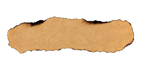 Burnt paper scrap png sticker, transparent background