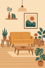 A room with furniture. A brochure for designers and furniture stores.