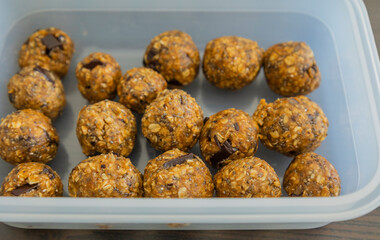 healthy pumpkin spice energy bowl made with wholesome ingredients, no cooking required