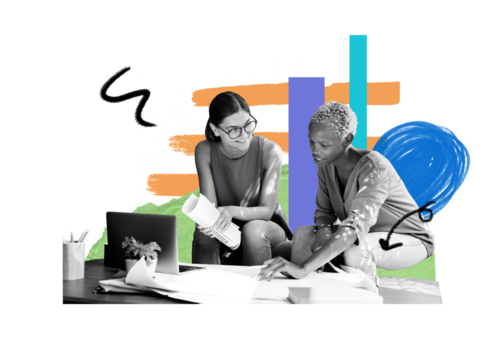 Creative design png, business collage, transparent background