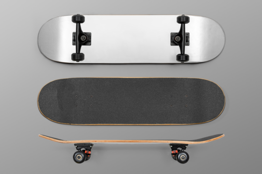 Skateboard png mockup transparent sport equipment