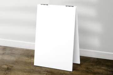 A-frame sign png mockup for branding transparent design