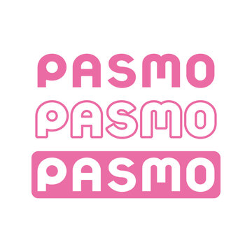 PASMO Logo Vector Set &ndash; Japanese Transit Smart Card Branding Design for Transport and UI Mockups
