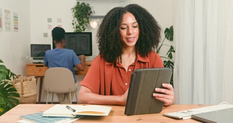 Diverse Women in Tech Startup Collaborating Digitally with Video Call and Computer Work - Powered by Adobe