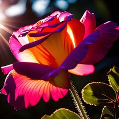 red and yellow flower