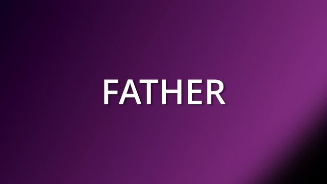 Dynamic graphic motion showcase of father concept modern digital space visual content creative perspective