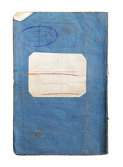 Vintage Blue Notebook with Blank Cover Design