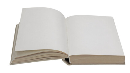 Open Book with Blank Pages for Writing
