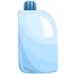 Blue Detergent Laundry Bottle Illustration