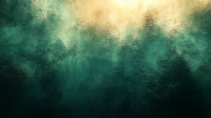 Closeup of abstract rough green and white art painting texture