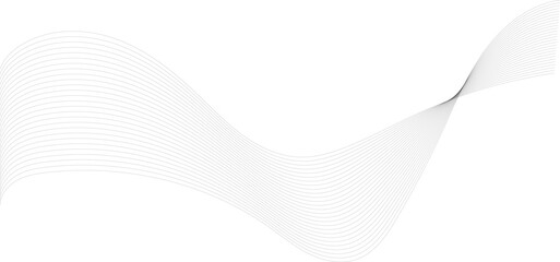 Abstract blue wave lines vector art on a clean white blank template page, perfect for a business document cover or modern wallpaper design