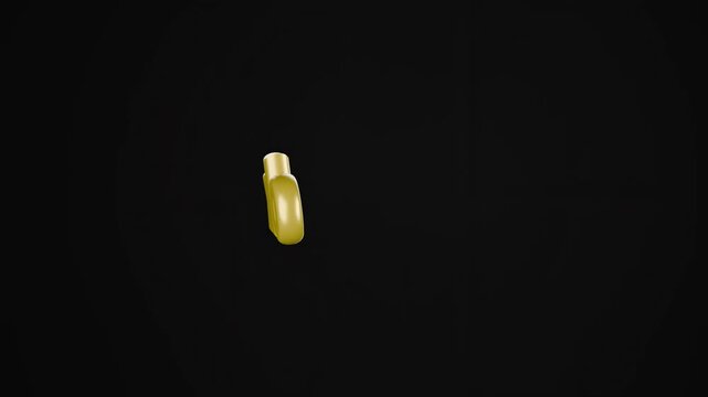 Golden ok sign in 3D shines bright against a dark background, showcasing vibrant color and clear design