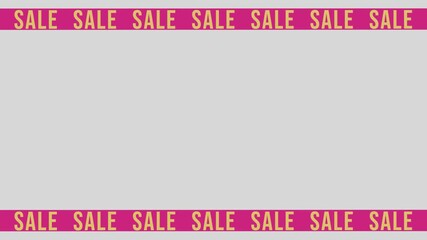 Exciting promotional sale announcement with bright visuals and eye-catching text in a trendy design