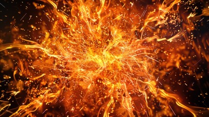 Fiery Abstract Art: Flames, Explosions, and Glowing Heat&mdash;From Love Symbols to Cosmic Fireballs