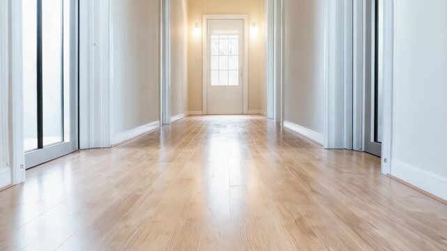 Welcoming Interior with Bright Hallway, Wooden Flooring, and Natural Light Enhancing Home Ambiance