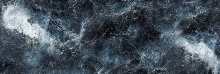 Obraz premium Elegant Dark Blue Marble Veins and Swirls in a Dramatic Abstract Design for Luxurious Background Use