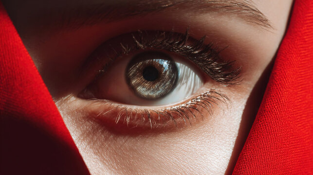 Conceptual Vision: Eye as Head of Business Figure in Blazer