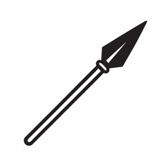 Spear icon for strong graphic impact designs