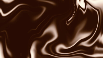 Melting cocoa or coffee abstract design. Warm sepia tone liquid background.