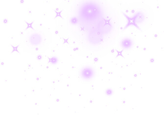 Vibrant purple light wave with glowing bokeh particles and dreamy holographic shimmer on transparent luminous background. © NAUM