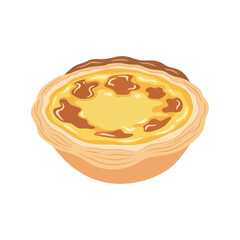 Delicious Portuguese Custard Tart Pastel de Nata.