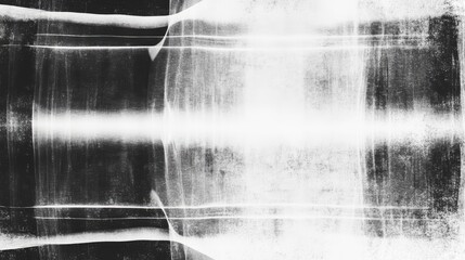 Digital distortion warping black and white lines, generating grungy abstract glitch texture