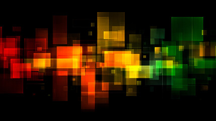 Fondo de colores vivos sobre fondo negro