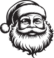 Fototapeta premium Vintage Santa SVG Christmas SVG Bundle 