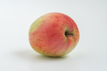 red apple on white background