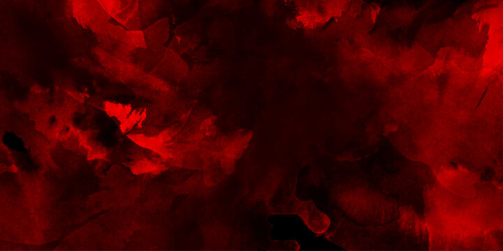 Abstract dark crimson red and black red watercolor texture, abstract fiery red cloud formations, government power concept, Abstract colorful red watercolor paint paper background texture.