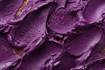 Obraz premium reamy Blackberry Ice Cream Texture Background with Honey