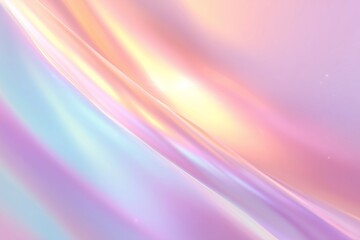 Obraz premium Soft pastel waves flow smoothly across the surface creating a serene and calming atmosphere in a dreamy landscape