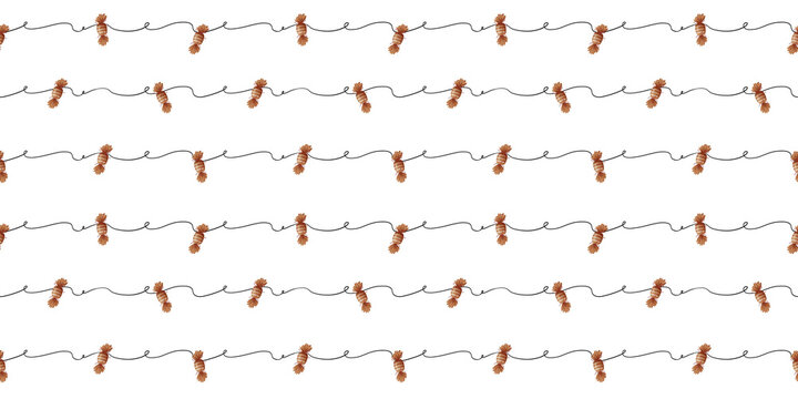 Seamless small candy pattern for Christmas design and packaging